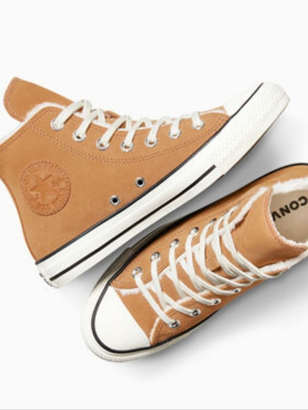 Converse Chuck Taylor All Star Cozy Suede Sneakers- Gingersnap/Egret - Picture 7 of 16